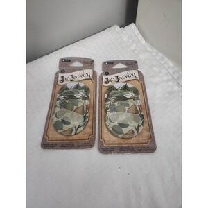Hampton Art Vintologie Jar Jewelry Metal Lid Covers Pear Design 2 Packs of 3
